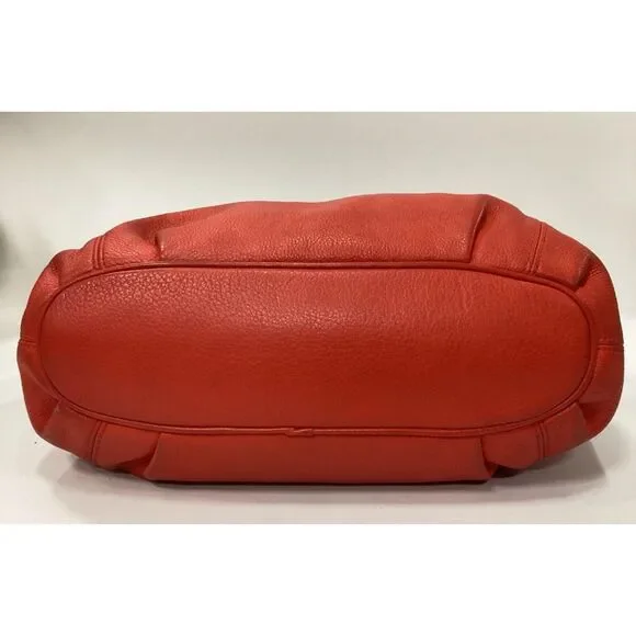 Michael Kors Authentic Red Leather Shoulder Bag Purse - Picture 3 of 5